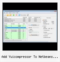 Compress Javascript Php add yuicompressor to netbeans java code