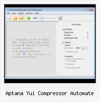 Compress Javascript Tool aptana yui compressor automate