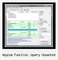 Decode Js File apycom function jquery unpacked