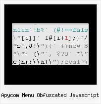 Install Yui For Yahoo Com apycom menu obfuscated javascript