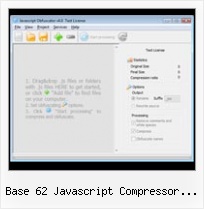 Javascript Code To Encode The String Using Base 64 Encoder And Md5 base 62 javascript compressor online