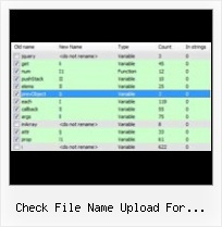Manually Gzip Javascript check file name upload for specila characters using javascript
