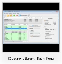 Perl Yslow closure library main menu