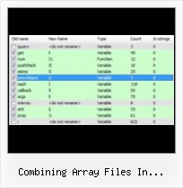 Javascript Minifier Servlet combining array files in javascript