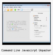 Prototype 1 6 1 Packer command line javascirpt unpacker