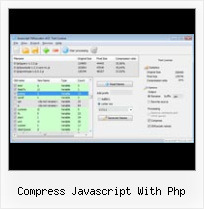Javascript Compress Json Data compress javascript with php