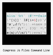 Compress Javascript Google compress js files command line