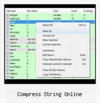 Ecmascript Fopen compress string online