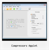 Obfuscate Json Data compressors applet