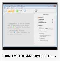 Javascript Native Compression copy protect javascript all browsers