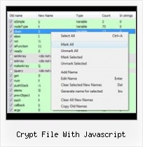 Yui Decode Entities crypt file with javascript