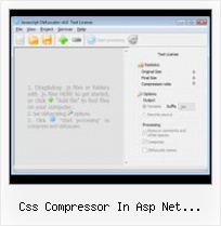 Yui For Jboss Eclipse css compressor in asp net progrmatically