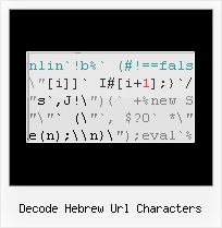 Java Script Obfuscator decode hebrew url characters