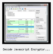 Screnc Decoder decode javascript encryptor decrypt source code