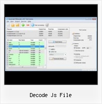 Javascript Compress Query String decode js file