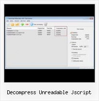 Mootools Decompressor decompress unreadable jscript
