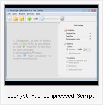 Jspacker Preserv Variable Name decrypt yui compressed script