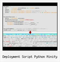 Add Javascript To Html With Maven deployment script python minify