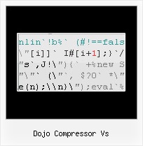 Online Javascript Obfuscator dojo compressor vs