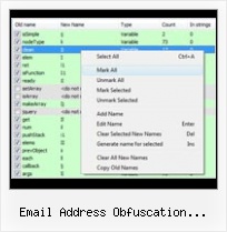 Yuicompressor Exe email address obfuscation javascript