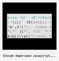 Jsmin Ruby How To Run encode ampersand javascript function