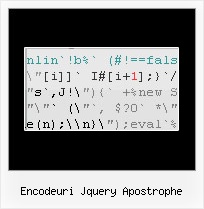 Javascript Encode Escape encodeuri jquery apostrophe