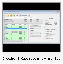 Compress Javascript With Php encodeuri quotations javascript