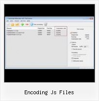 Easy Javascript Compression And Decompression encoding js files