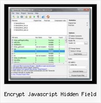 Javascript Protector encrypt javascript hidden field