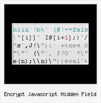 Free Html Obfuscator Sourceforge encrypt javascript hidden field