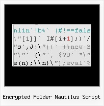 Javascript Urlencode encrypted folder nautilus script