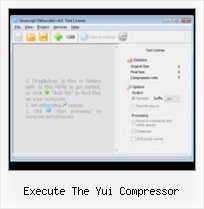 Jsmin Css execute the yui compressor