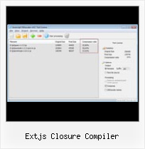 Encrypted Html extjs closure compiler