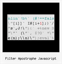 Jscript Encode filter apostrophe javascript