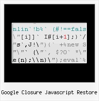 Html Yui Obfuscate google closure javascript restore
