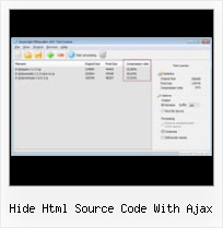 Visual Studio 2010 Compressor For Javascript And Css hide html source code with ajax