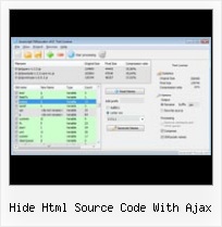 Html Yui Obfuscate hide html source code with ajax