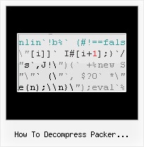 Javascript Obfuscator Mac how to decompress packer javascript
