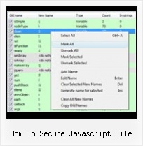 Javascript Obfuscator Written In Perl how to secure javascript file