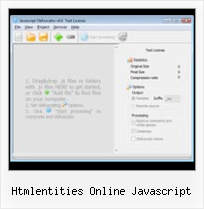 Javascript Obfuscation Exploit htmlentities online javascript