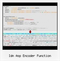Javascript Packer Decoder idn asp encoder function