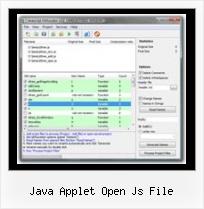 Compress Css Eclipse java applet open js file