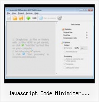 Yui Compressor Multiple Files Script Osx javascript code minimizer obfuscator