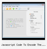 Js Minify Illigal Character javascript code to encode the string using base 64 encoder and md5