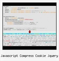 Javascript String Obfuscation javascript compress cookie jquery