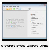 Yui Python javascript encode compress string