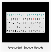 Convert Url Escapes Scramble javascript encode decode