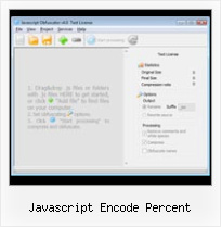 Dean Edwards Packer Disabled javascript encode percent