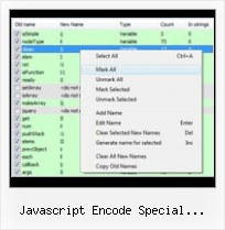 Js Packer Decoder Program javascript encode special characters