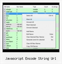 Jscript Packer javascript encode string url